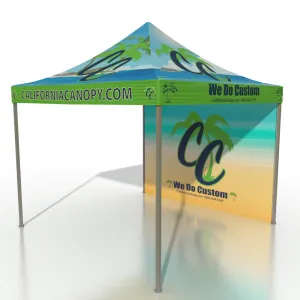 (10'x10') The HEADQUARTER Custom Canopies - Hex (Silver) Aluminum