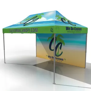 (10'x15') The HEADQUARTER Custom Canopies - Hex (Silver) Aluminum