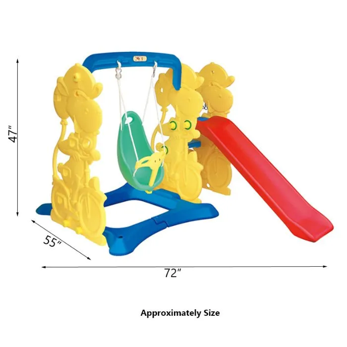 2 in 1 Slide and Swing Playset