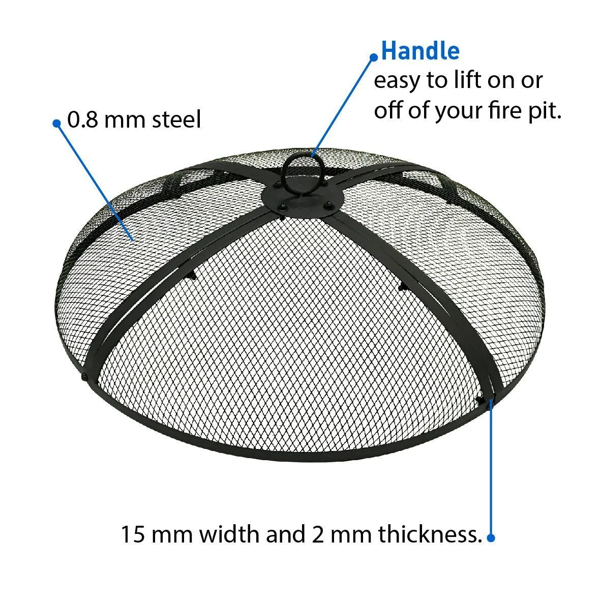 36 Inch ROUND FIRE SCREENS &ndash; FIRE PIT COVERS &ndash; FIRE SCREEN PROTECTOR