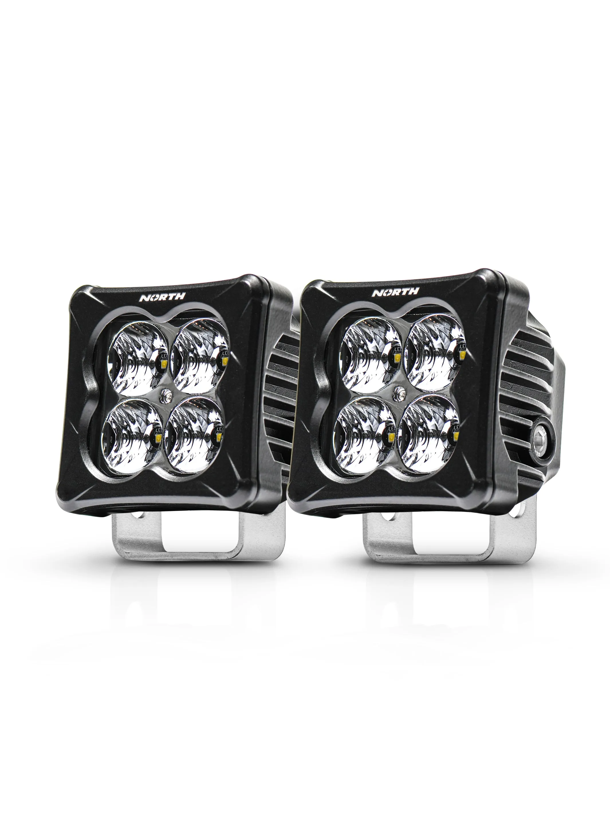 3" Cube Pod Light with 2" LED Lights - Pair