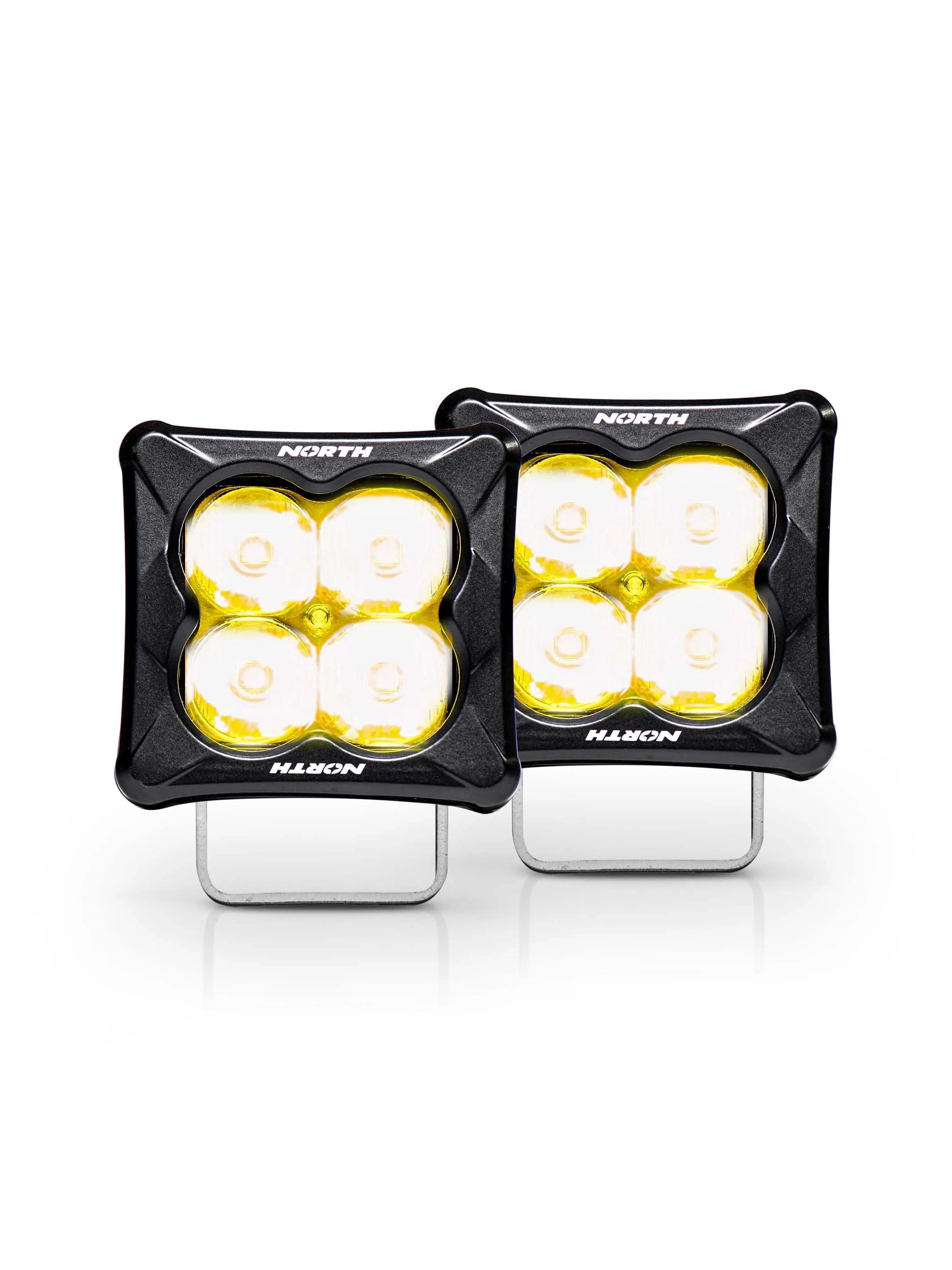 3" Cube Pod Light with 2" LED Lights - Pair