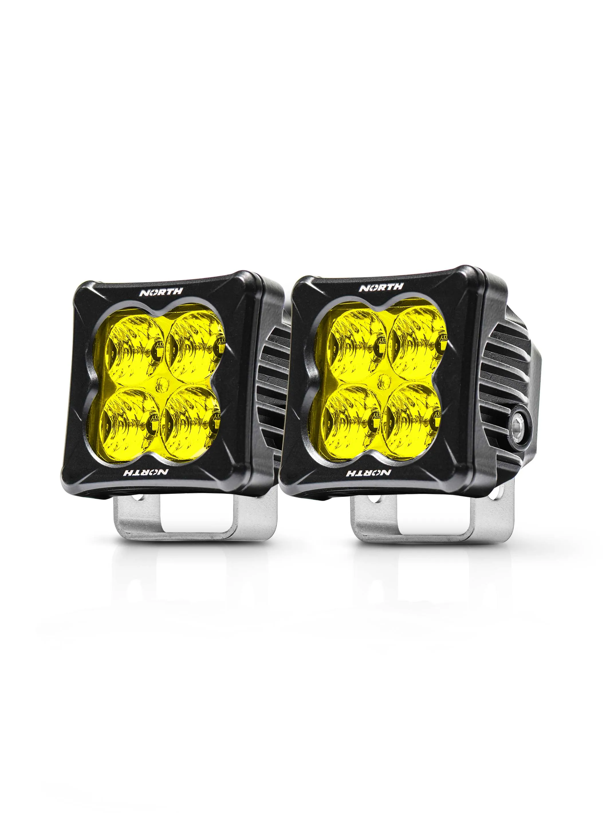 3" Cube Pod Light with 2" LED Lights - Pair