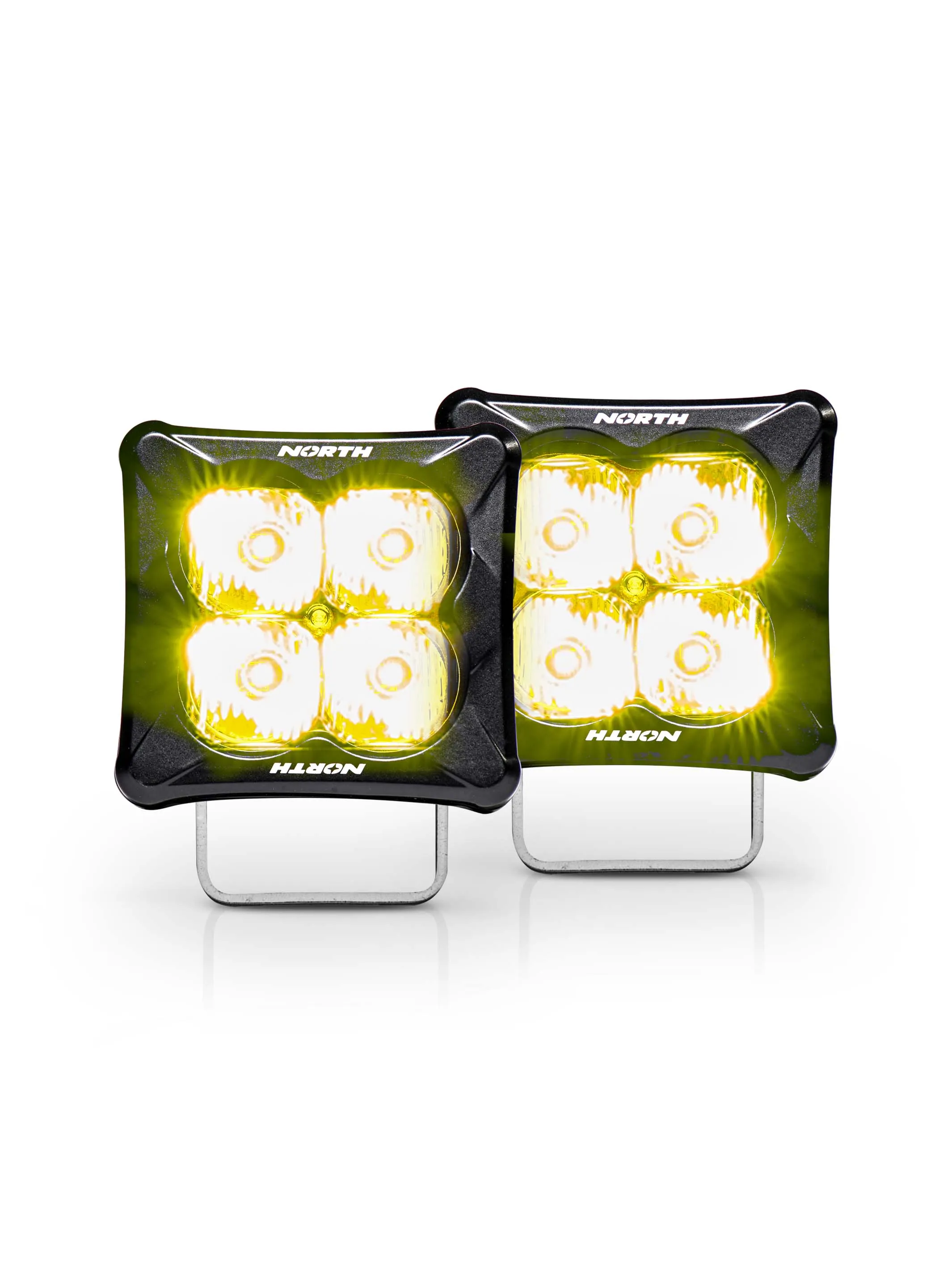 3" Cube Pod Light with 2" LED Lights - Pair