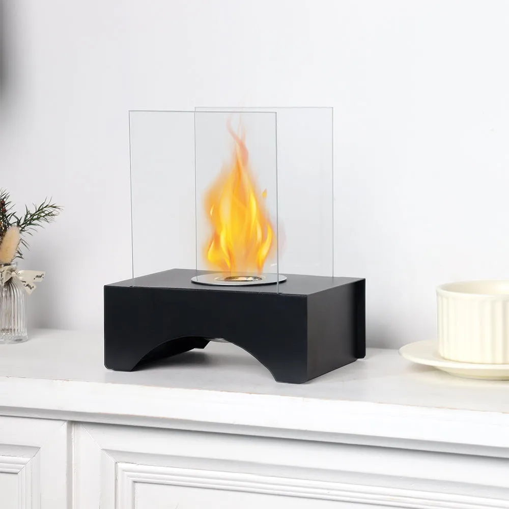 7”*5”*8.5” Small Portable Rectangular Modern Tabletop Fireplace