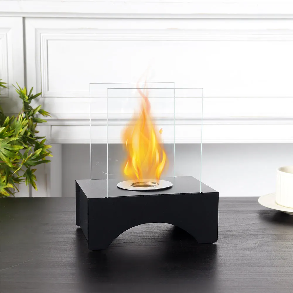 7”*5”*8.5” Small Portable Rectangular Modern Tabletop Fireplace