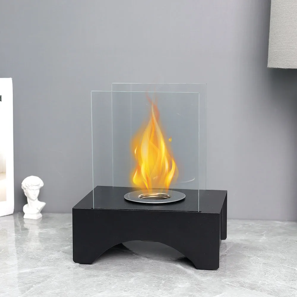 7”*5”*8.5” Small Portable Rectangular Modern Tabletop Fireplace