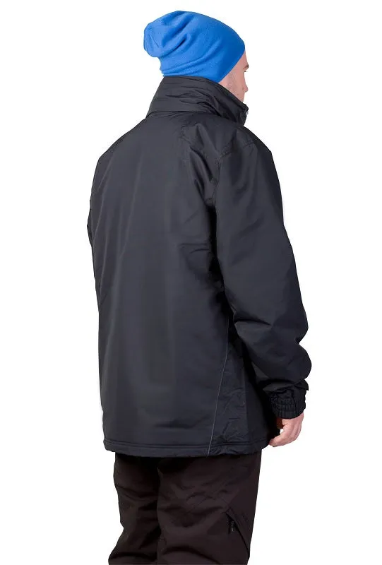 Aggress Treblecone Men's Plus Size Snow Jacket Black 7XL & 10XL