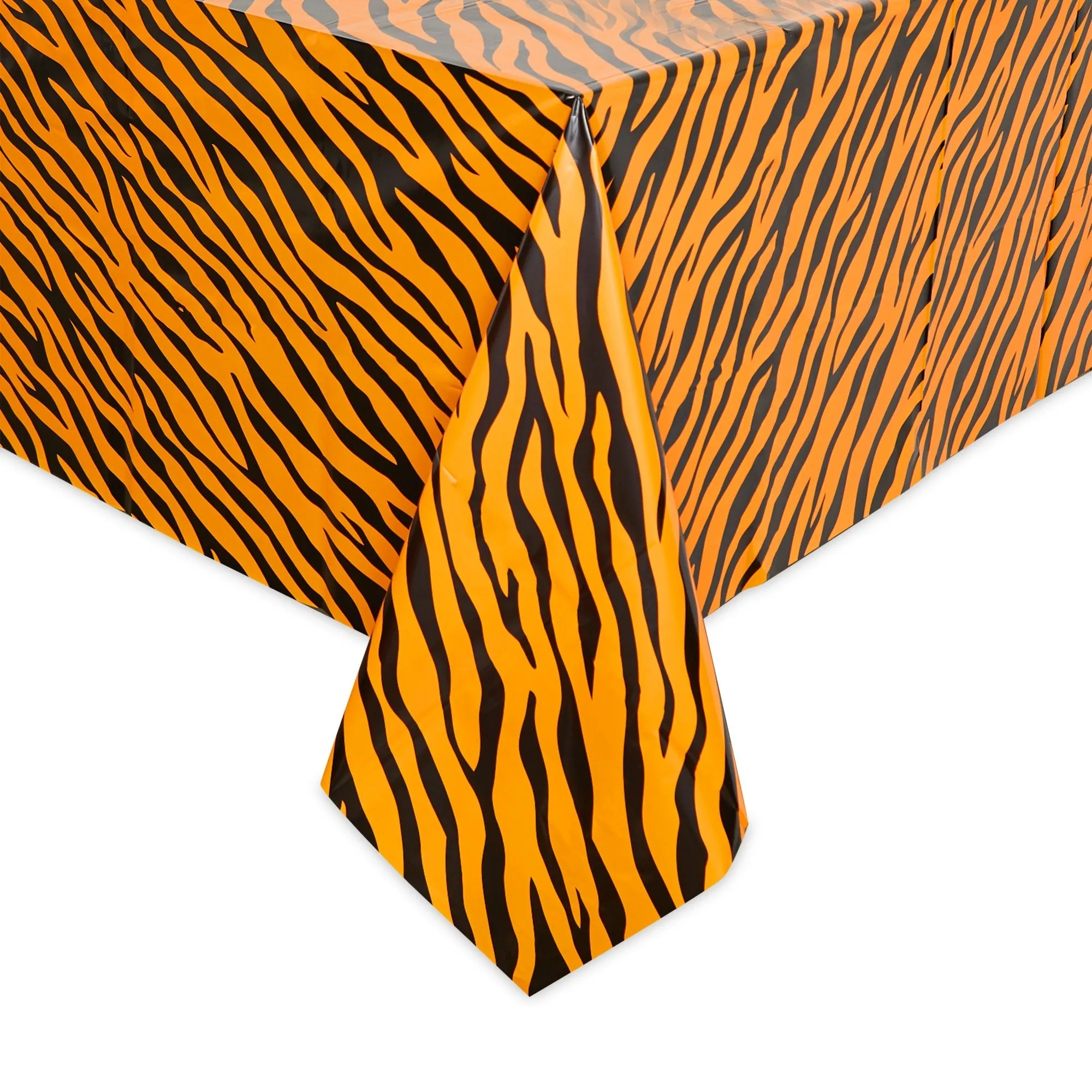 Animal Print Tablecloths for Jungle Safari Birthday Party (54x108 In, 4 Pack)