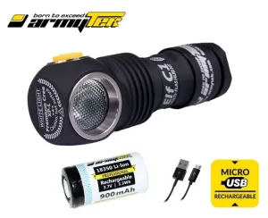 ArmyTek Elf C1 Warm 980 Lumen Rechargeable Headlamp / Flashlight CREE XP-L LED 18350 Battery Included