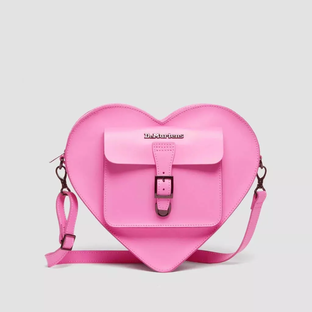 Backpack Dr. Martens Heart Shaped Leather, pink