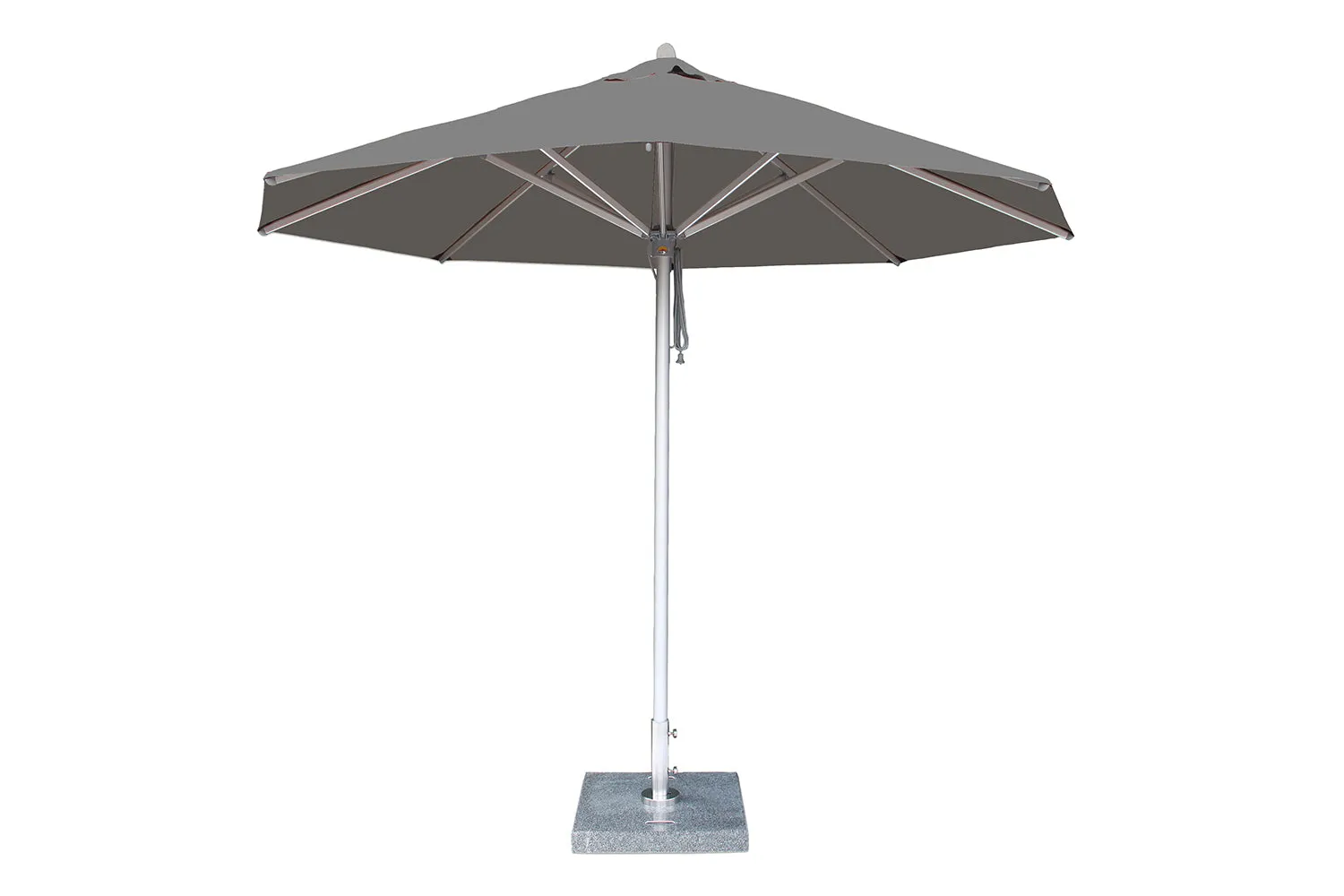 Bambrella Round Hurricane Aluminum Pulley Lift No Tilt Umbrella