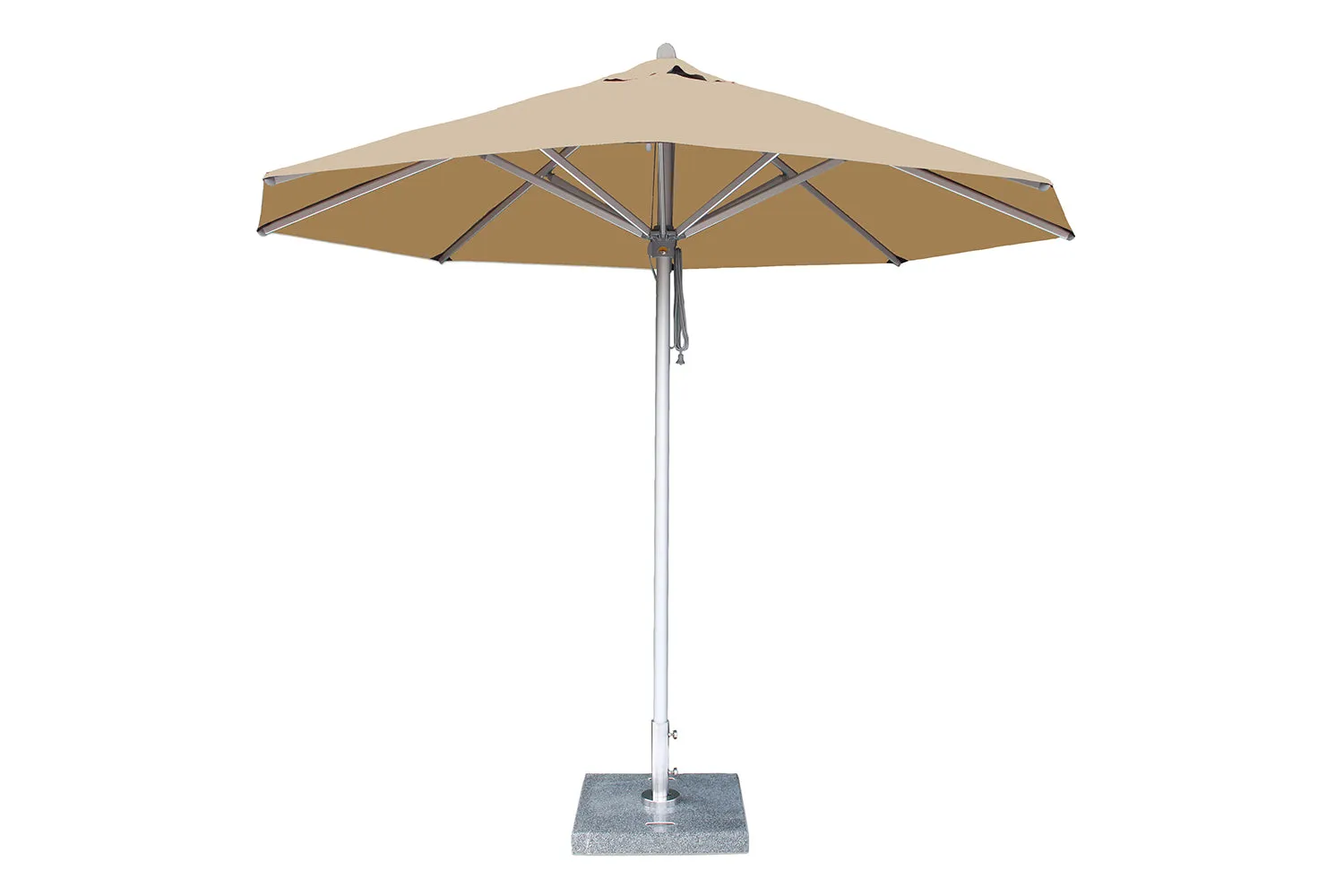 Bambrella Round Hurricane Aluminum Pulley Lift No Tilt Umbrella