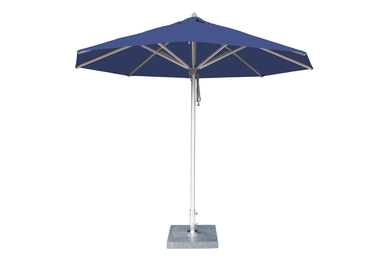 Bambrella Round Hurricane Aluminum Pulley Lift No Tilt Umbrella