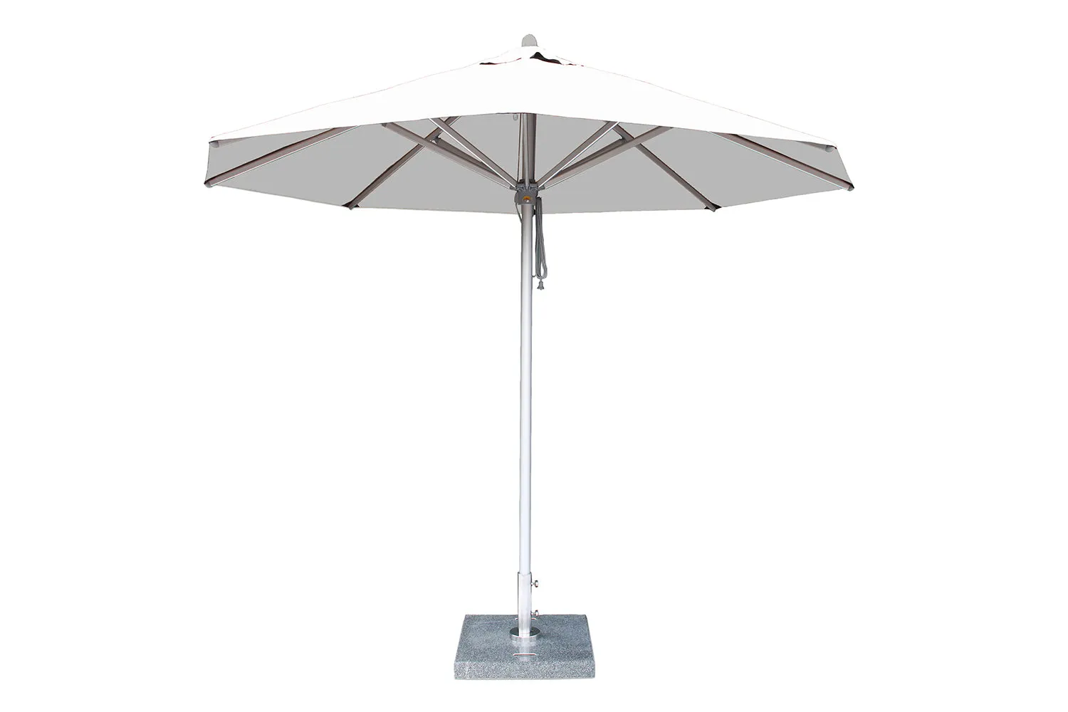 Bambrella Round Hurricane Aluminum Pulley Lift No Tilt Umbrella