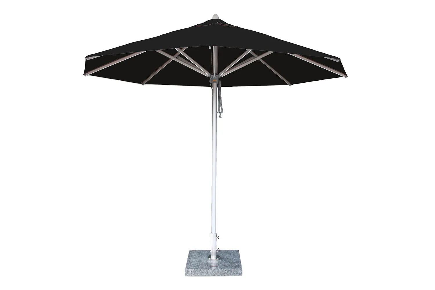 Bambrella Round Hurricane Aluminum Pulley Lift No Tilt Umbrella