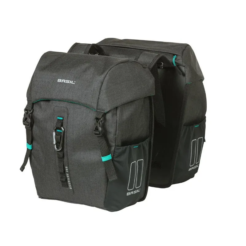 Basil Discovery 365 Pannier Bag 18L Black - Pair