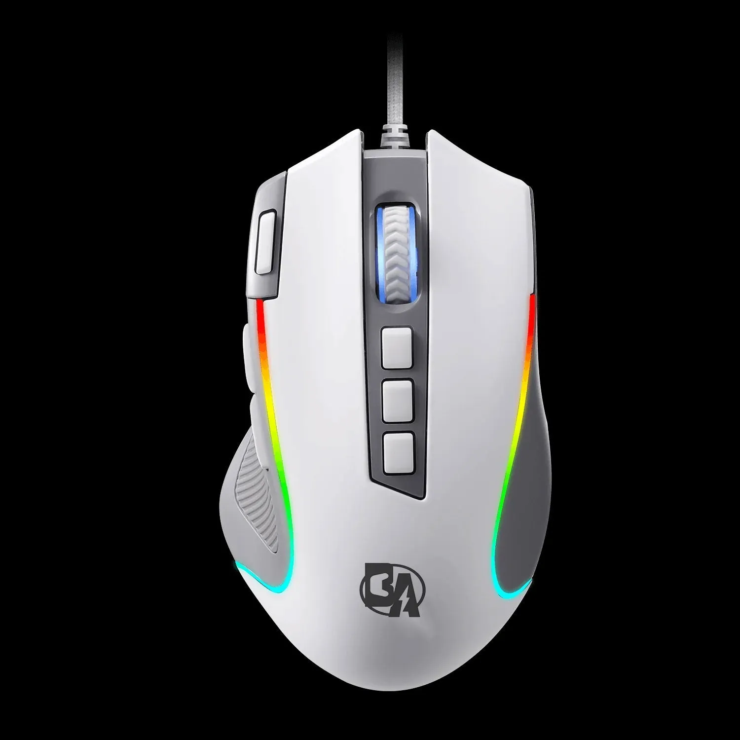 BOLT AXTION Predator RGB Gaming Mouse, 8000 DPI, 11 Programmable Buttons, 5 Backlit Modes