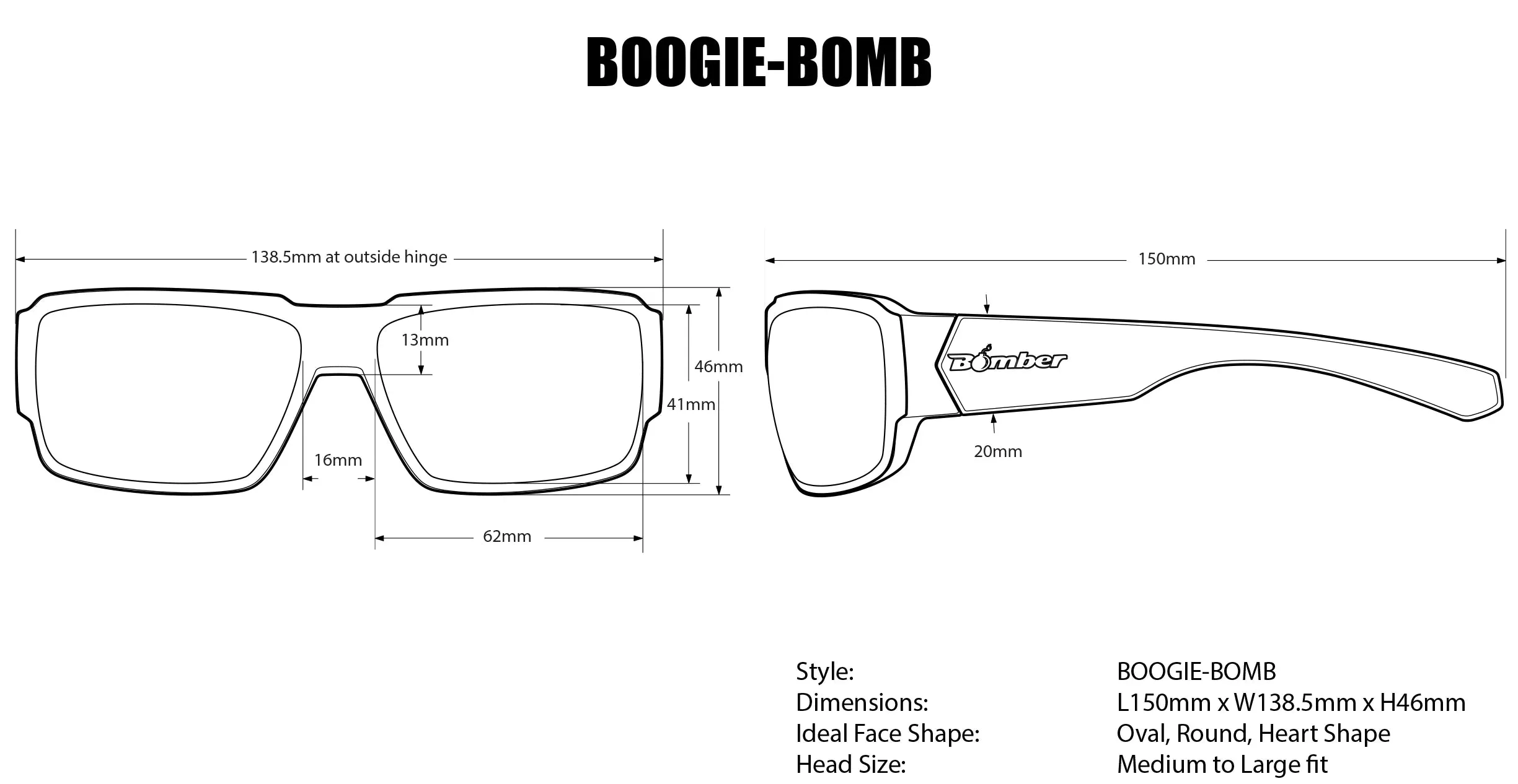 BOOGIE Safety - Photochromic Fire Red Orange Mirror