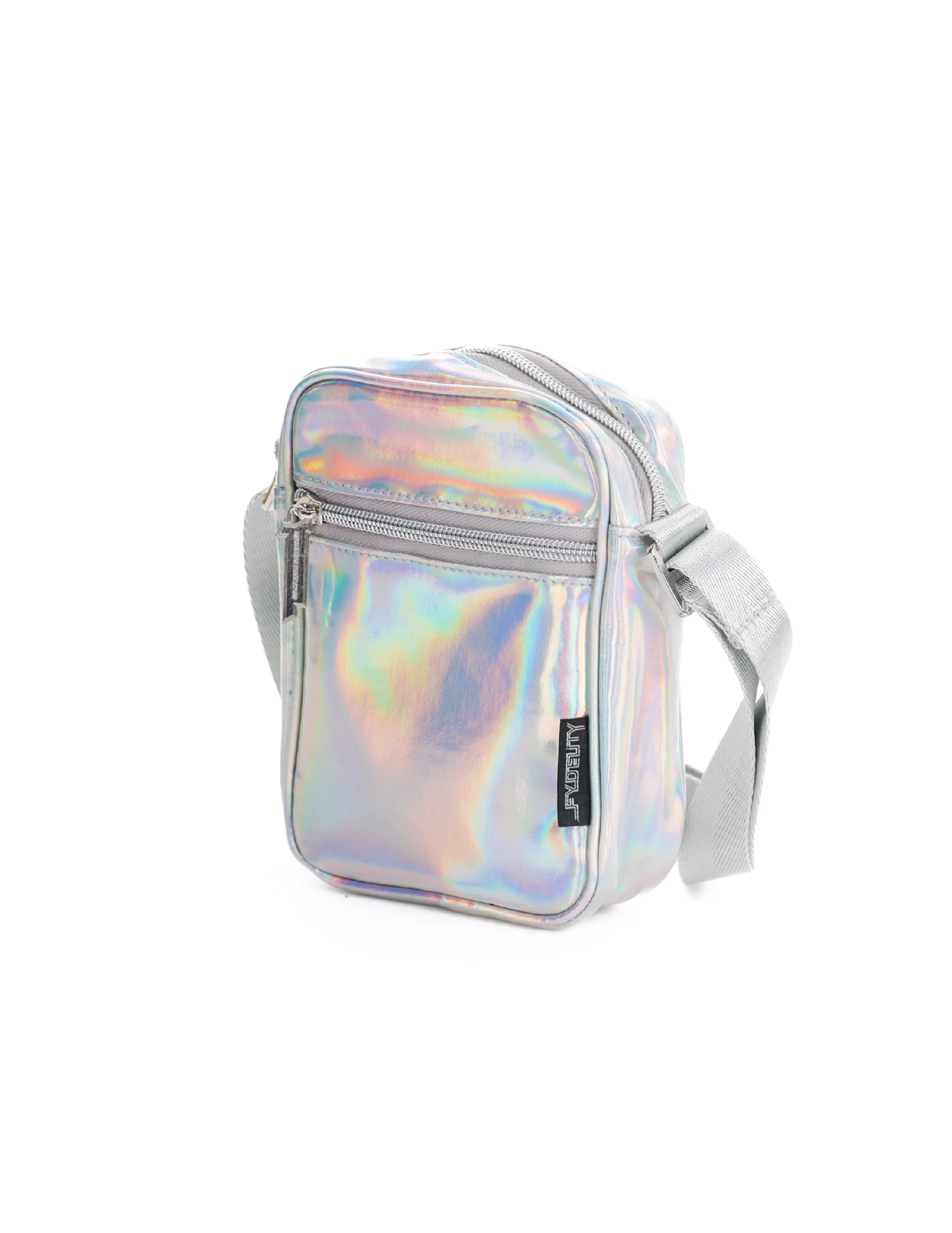 Brick Bag | Kids Crossbody | METALLIC Silver LASER