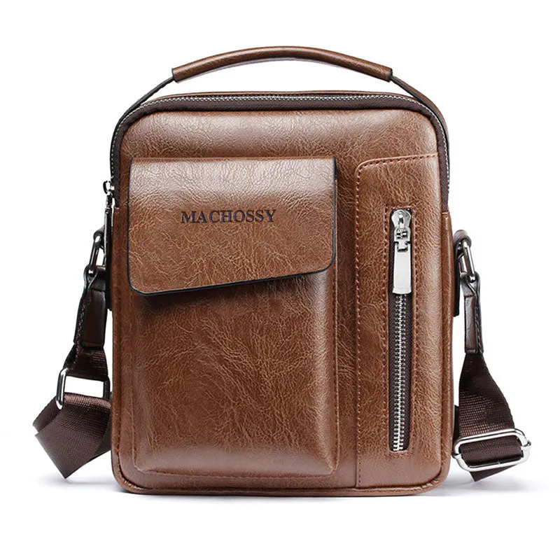 Casual PU Leather Crossbody Bags For Men