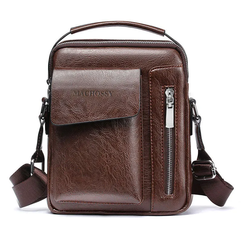 Casual PU Leather Crossbody Bags For Men