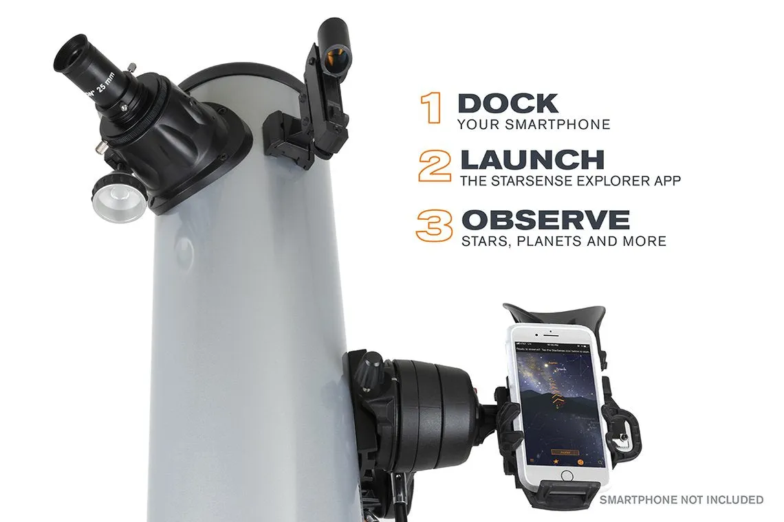 Celestron StarSense Explorer DX 130AZ - Smartphone app-enabled newtonian reflector telescope