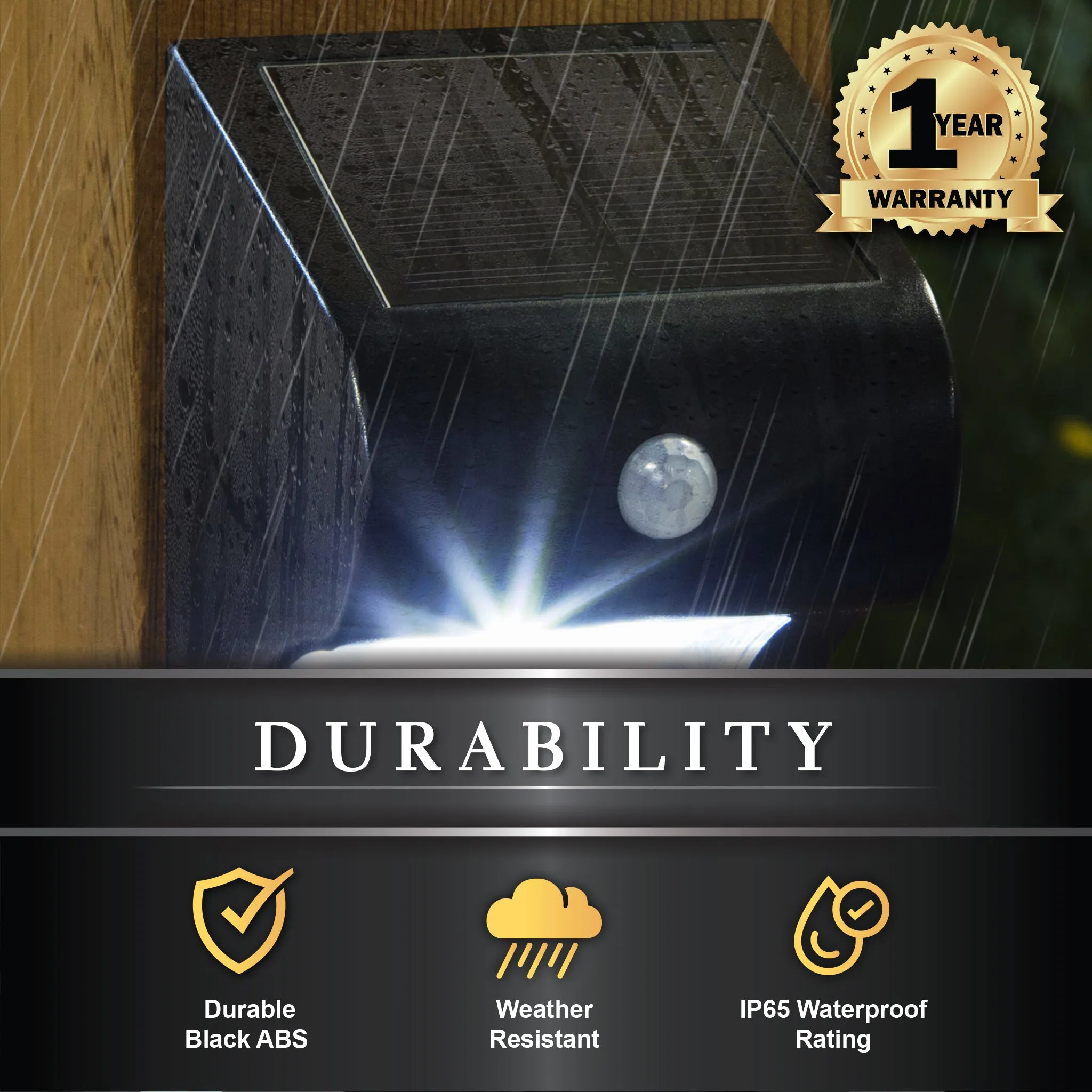 Classy Caps Solar Motion Sensor Deck & Wall Light SL133