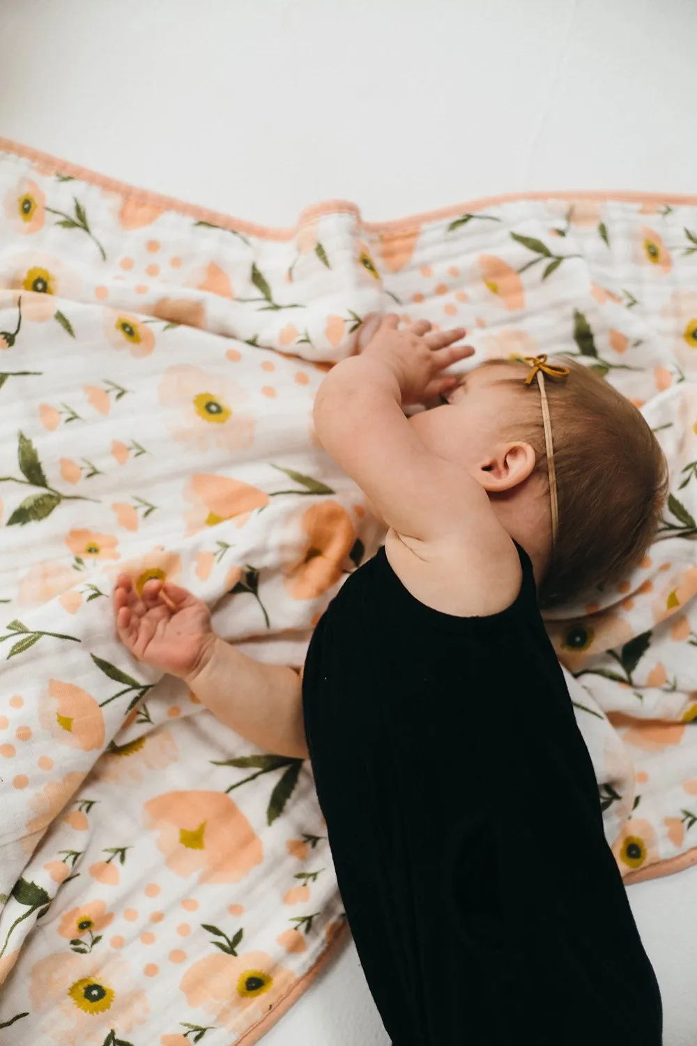 Clementine Kids - Reversible Muslin Blanket Quilt - Blush Bloom