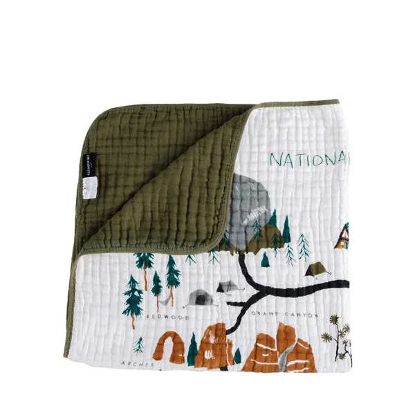 Clementine Kids Reversible Quilt - National Parks