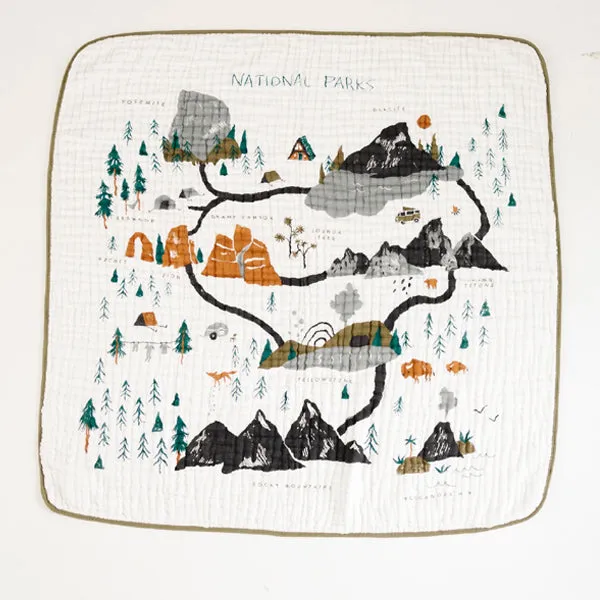 Clementine Kids Reversible Quilt - National Parks