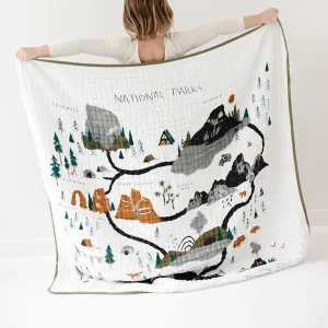 Clementine Kids Reversible Quilt - National Parks