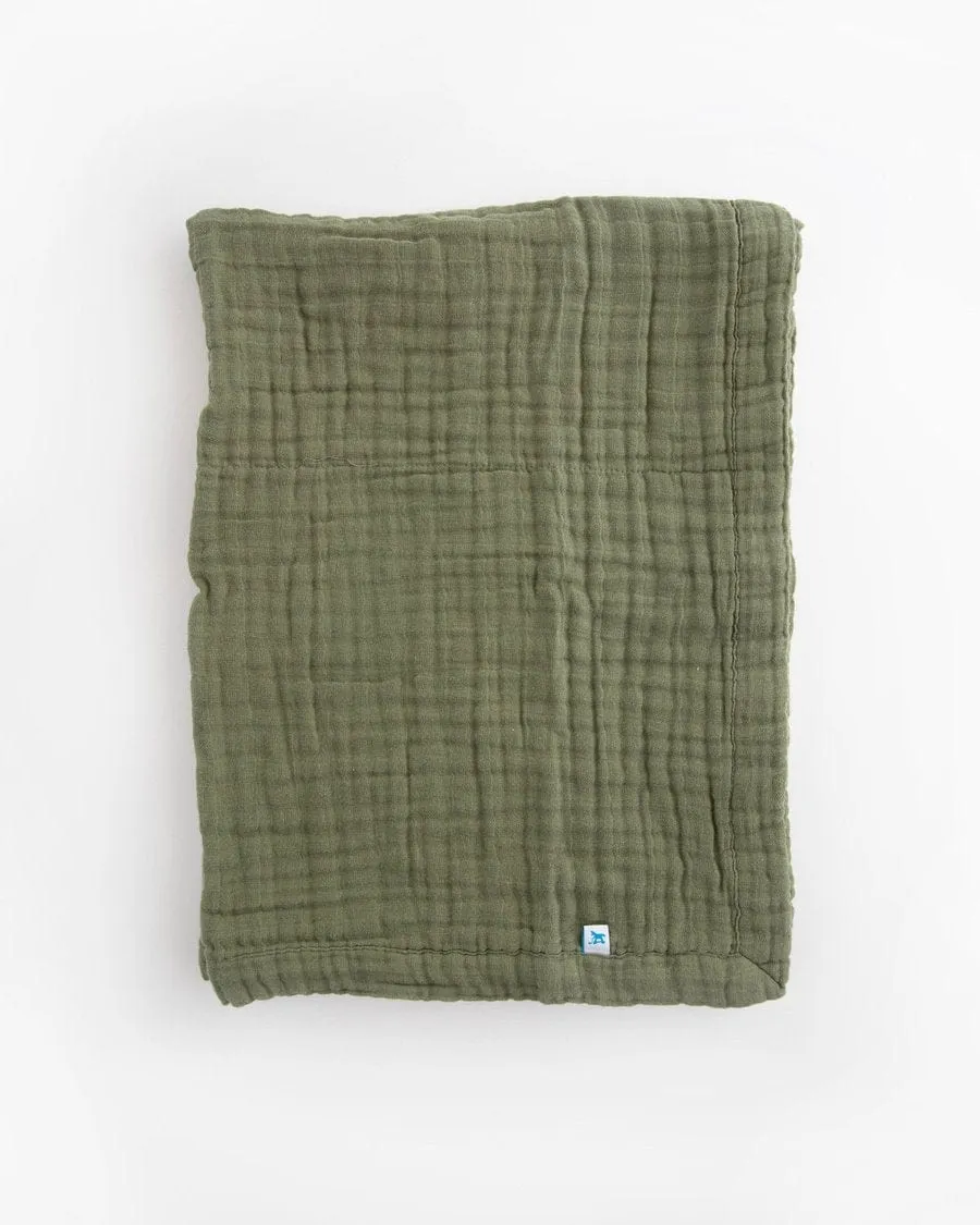 Cotton Muslin Baby Blanket - Fern