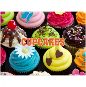 Cupcakes Retail Store Food Sign