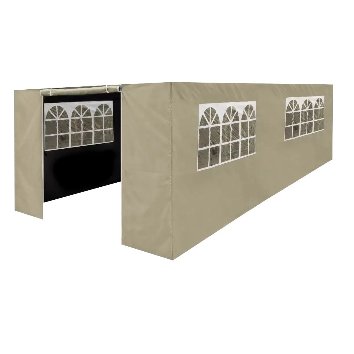 Dellonda DG154 Premium Gazebo Side Walls Doors Windows 3 x 6m Beige