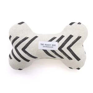 DOG BONE SQUEAKY TOY (MODERN MUD CLOTH)