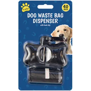 Dog Poo Bag Dispenser - 40 Bags Convenient and Hygienic Waste Management Solution