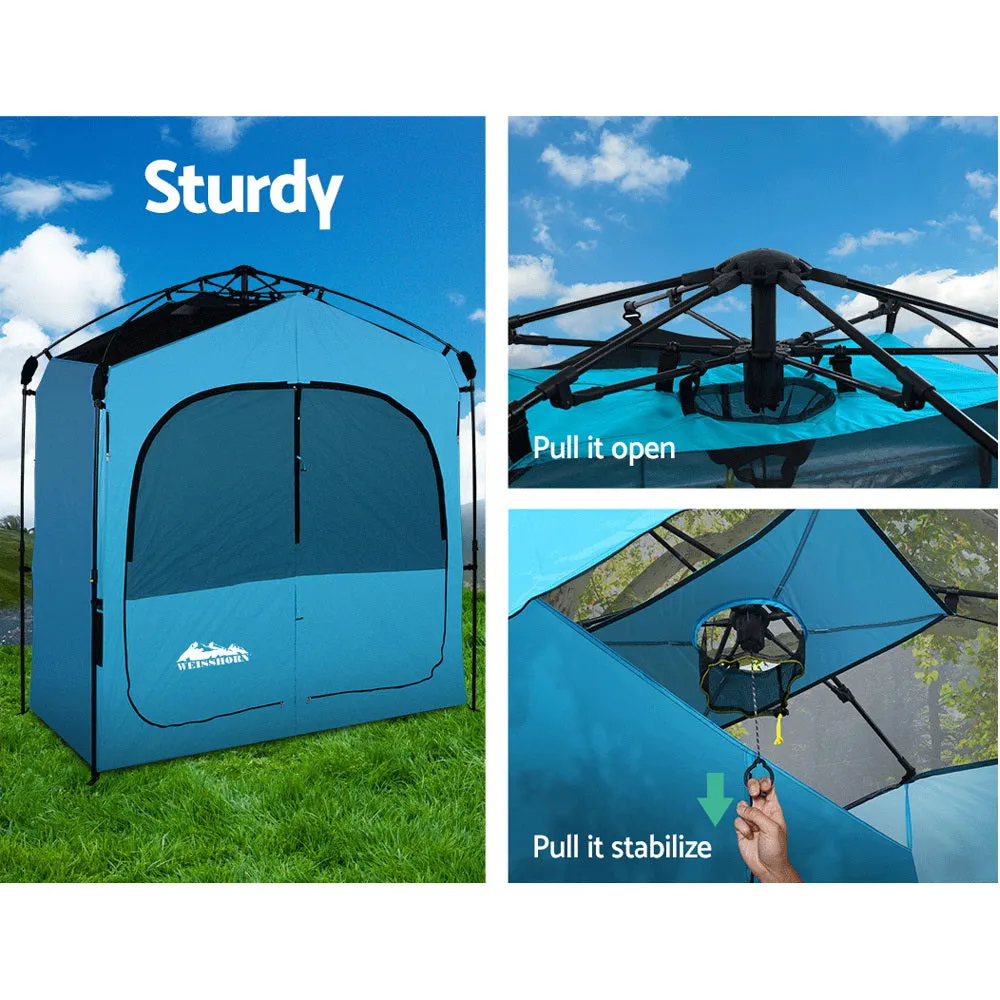 Double Shower Toilet Tent w/ Storage & Carry Bag, Weisshorn