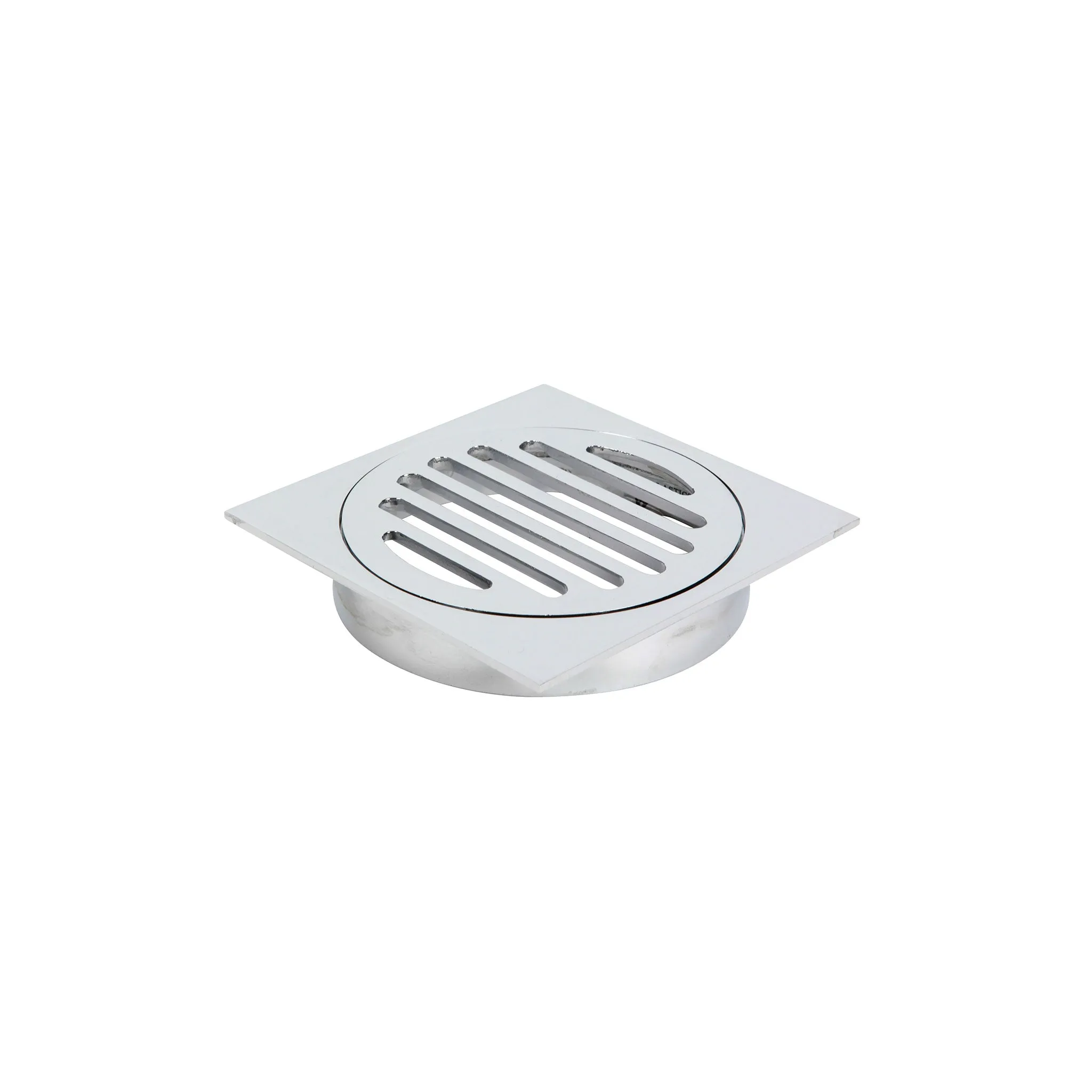 Floor Grate CP Brass - Drop into PVC