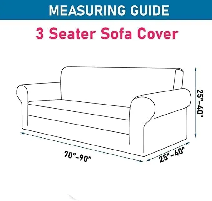 Gifts Island® Sofa Cover 3 Seater and 2 Seater Fully Covered Universal 5 Seater Sofa Cover Non-Slip Sticky Elastic Stretchable Sofa Set Slipcover Protector for (3 1 1 Seater), Colorful Marble