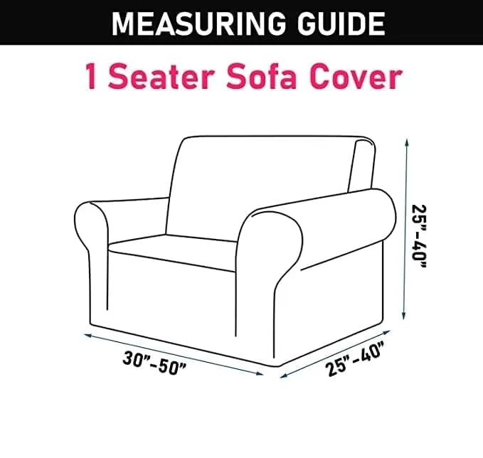 Gifts Island® Sofa Cover 3 Seater and 2 Seater Fully Covered Universal 5 Seater Sofa Cover Non-Slip Sticky Elastic Stretchable Sofa Set Slipcover Protector for (3 1 1 Seater), Peacock Grill