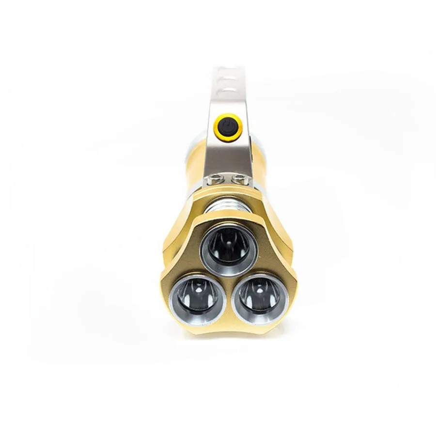 Gold SL2400 High-Power LED Rechargeable Flashlight / Spotlight / Searchlight Stealth Angel Survival