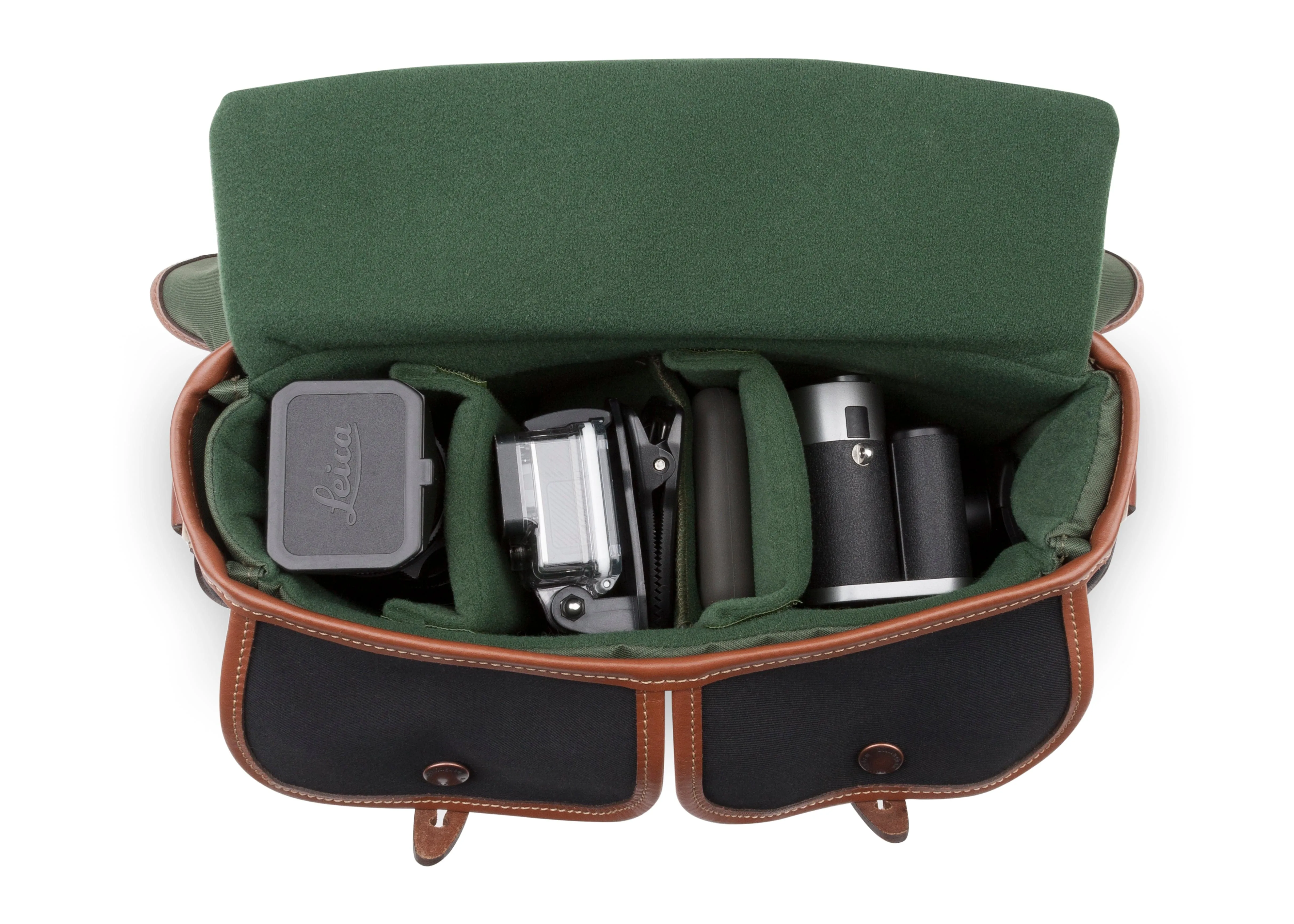 Hadley Small Pro Camera Bag - Black Canvas / Tan Leather