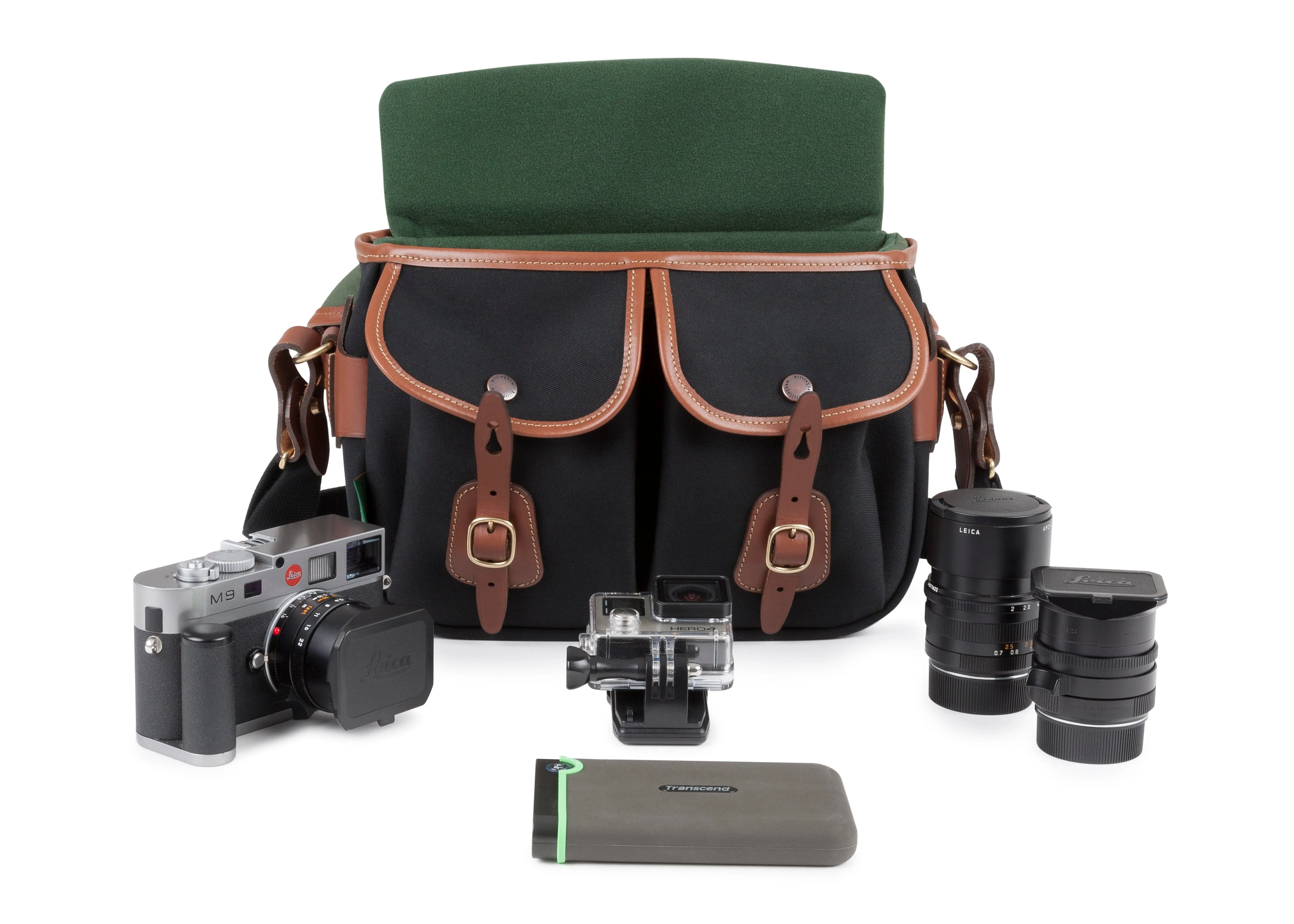 Hadley Small Pro Camera Bag - Black Canvas / Tan Leather