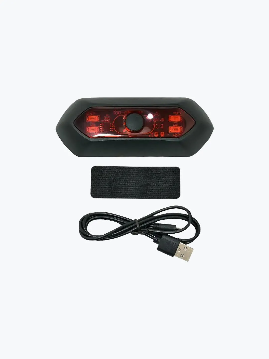 Helmet Flash LED Oval Light Red