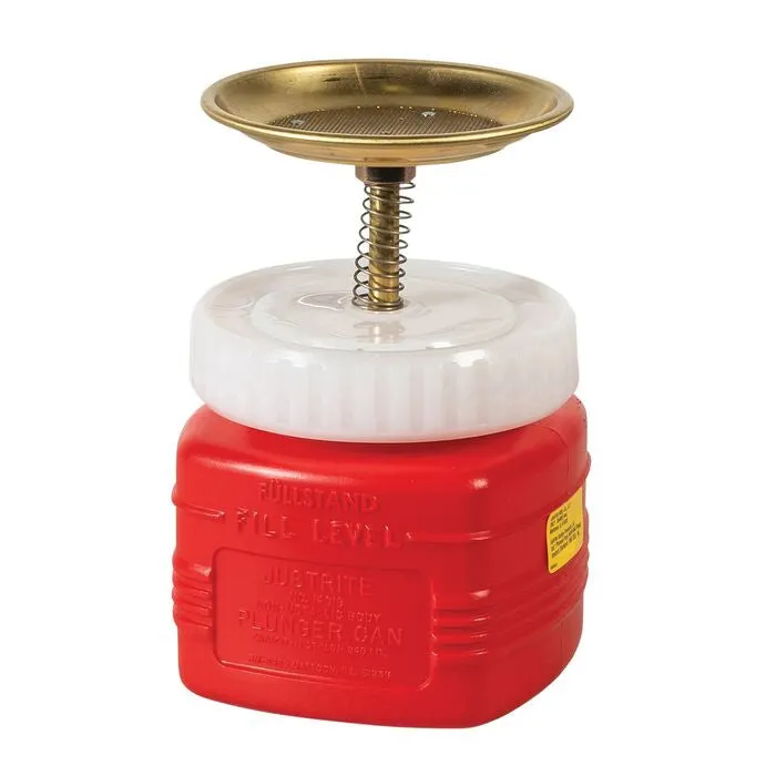 Justrite 14018 Plastic  Plunger Can