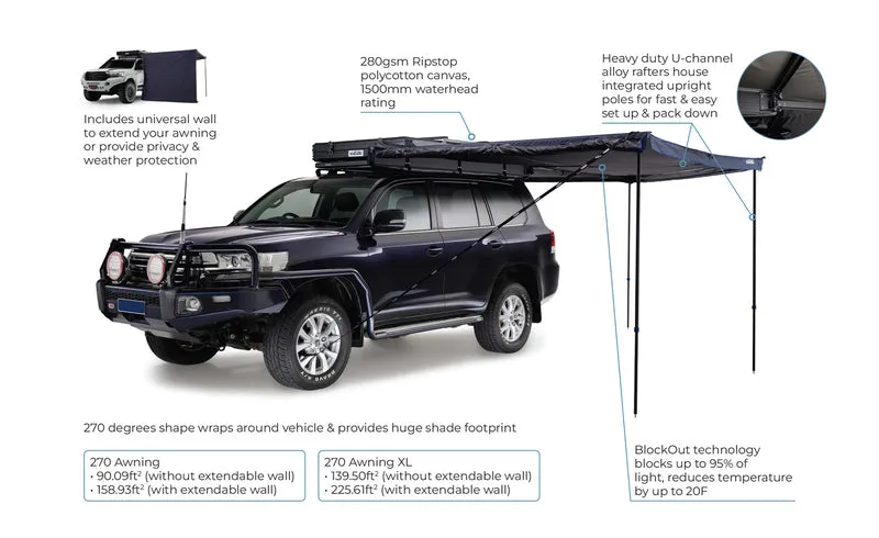 Kakadu BlockOut 270 Awning XL