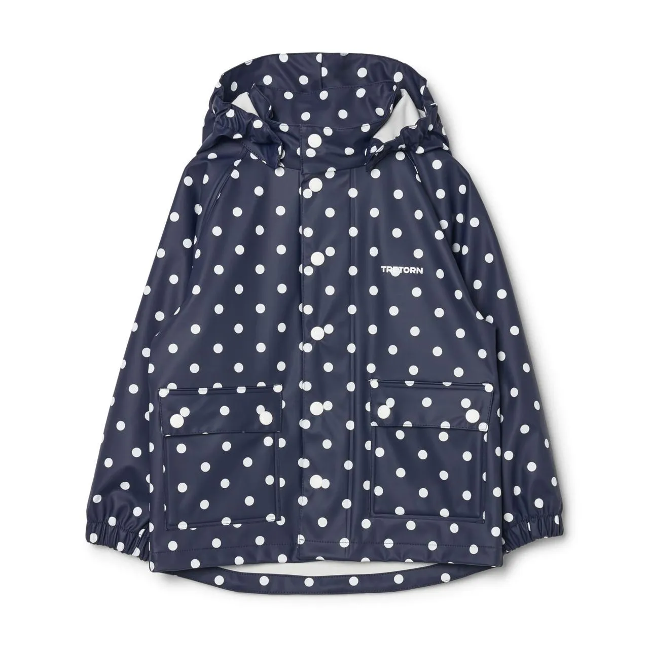 Kids Wings Rain Coat (Navy   Dots)