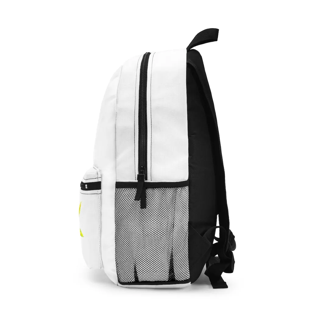 Light Blue and Yellow Fish Backpack (Made in USA)