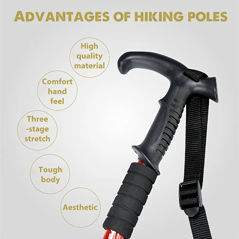 Lightweight Folding Trekking Pole  Ideal for Outdoor Adventures